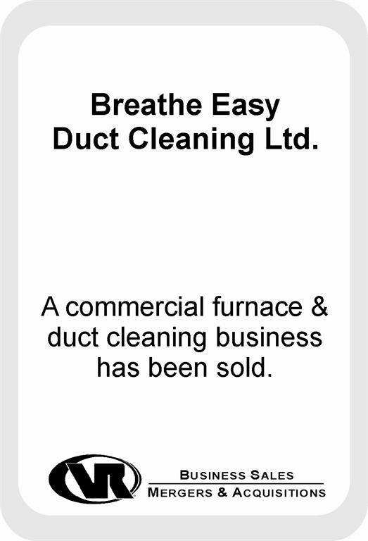 furnace and duct cleaning business sale
